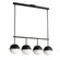 Duke Four Light Linear Pendant in Black/Weathered Brass (16|12414SWBKWBR)