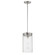 Pinn One Light Pendant in Satin Nickel (16|12408CLSN)