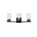 Pinn Three Light Bath Vanity in Black / Satin Brass (16|12403CLBKSBR)