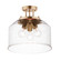Acadia Three Light Semi-Flush Mount in Heritage (16|12271CDHR)