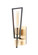 Wings One Light Wall Sconce in Black / Satin Brass (16|11651BKSBR)