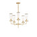 Crosby Five Light Chandelier in Satin Brass (16|11475CRSBR)