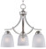 Axis Three Light Chandelier in Satin Nickel (16|11223FTSN)