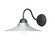 Dockside One Light Outdoor Wall Lantern in White / Black (16|10114WTBK)