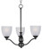 Stefan Three Light Chandelier in Black (16|10064FTBK)