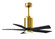 Patricia-5 42'' Ceiling Fan in Brushed Brass (101|PA5BRBRBK42)