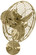 Michelle Parede 13'' Wall Fan in Polished Brass (101|MPPBMTL)