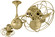Italo Ventania Ceiling Fan in Brushed Brass (101|IVBRBRMTL)