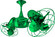 Duplo-Dinamico 36''Ceiling Fan in Green (101|DDGREENMTL)
