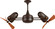Duplo-Dinamico Ceiling Fan in Bronzette (101|DDBZZTWD)