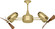 Duplo-Dinamico Ceiling Fan in Brushed Brass (101|DDBRBRWD)