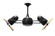 Duplo-Dinamico Ceiling Fan in Matte Black (101|DDBKWD)