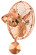 Bruna Parede 13'' Ceiling Fan in Brushed Copper (101|BPBRCPMTL)