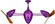 Ar Ruthiane 48'' Ceiling Fan in Ametista (101|ARLTPURPLEWD)