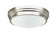 FRESH COLONIAL Two Light Flush Mount in Brushed Nickel (423|X46402BN)