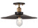 BULSTRODE'S WORKSHOP One Light Flush Mount in Aged Gold Brass (423|X46113AGBK)