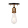 BULSTRODE'S WORKSHOP One Light Flush Mount in Aged Gold Brass (423|X46100AG)