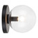 Cosmo One Light Wall Sconce/Ceiling Mount in Black (423|WX06001BKCL)