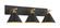 BLISS Three Light Wall Sconce in Aged Gold Brass + Matte Black (423|S10603MB)