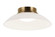 LUNA LED Flush Mount in Aged Gold Brass (423|M16401AGFR)