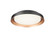 Vieno LED Flush Mount in Black (423|M15601BK)