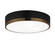 Trydor Three Light Ceiling Mount in Black & Aged Gold Brass (423|M14303BKAG)