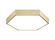Hexol LED Flush Mount in Oxidized Gold (423|M12614OG)