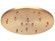 Multi Ceiling Canopy (Line Voltage) Ceiling Canopy in Aged Gold Brass (423|CP0112AG)