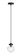 Ridge One Light Pendant in Matte Black (423|C84001MBCL)