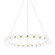 Oni One Light Chandelier in Oxidized Gold (423|C83432OG)