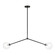 Novo Two Light Pendant in Black (423|C81702BKCL)