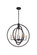 Odyssey Six Light Chandelier in Black (423|C78606BK)