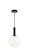 Stellar One Light Pendant in Black (423|C75311BKOP)