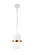 Tillie One Light Pendant in White (423|C73801WHCL)