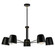 Luca Five Light Chandelier in Black (423|C73705BK)