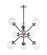 Maru Nine Light Chandelier in Chrome (423|C72309CHCL)