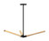 Asterisk LED Pendant in Matte Black + Aged Gold Brass (423|C66803MBAG)