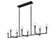 Candlestix Eight Light Chandelier in Black (423|C64808BKOP)