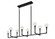 Candlestix Eight Light Chandelier in Black (423|C64808BKCL)
