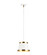 Caske One Light Pendant in White (423|C62901WHAG)