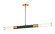Tubo Two Light Pendant in Matte Black + Aged Gold Brass (423|C61202MBAG)
