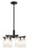KRISTOF Six Light Chandelier in Black (423|C60806BK)
