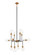 Particles 12 Light Chandelier in Aged Gold Brass (423|C58212AGCL)
