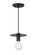 Kasa One Light Pendant in Black (423|C54911BK)