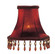 Fabric Candelabra Shades Shade in Red (107|S158)