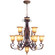 Villa Verona Ten Light Chandelier in Hand Applied Verona Bronze w/ Aged Gold Leafs (107|857963) Villa Verona Ten Light Chandelier in Hand Applied Verona Bronze w/ Aged Gold Leafs (107|857963)