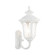 Oxford Three Light Outdoor Wall Lantern in Textured White (107|785613)
