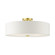 Meridian Five Light Semi Flush Mount in Satin Brass (107|5214212)