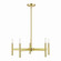 Copenhagen Five Light Chandelier in Satin Brass (107|5117512)