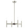 Copenhagen Four Light Mini Chandelier in Brushed Nickel w/ Bronzes (107|5117491)